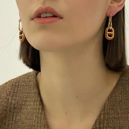[Rose Jewelrys]HM O'MAILLON GOLD EARRINGS