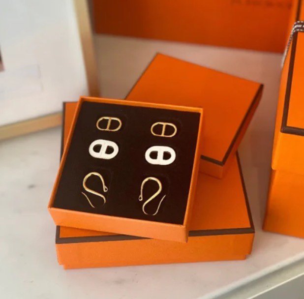 [Rose Jewelrys]HM O'MAILLON GOLD EARRINGS