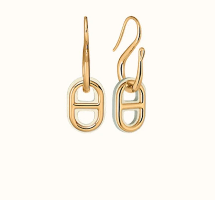 [Rose Jewelrys]HM O'MAILLON GOLD EARRINGS