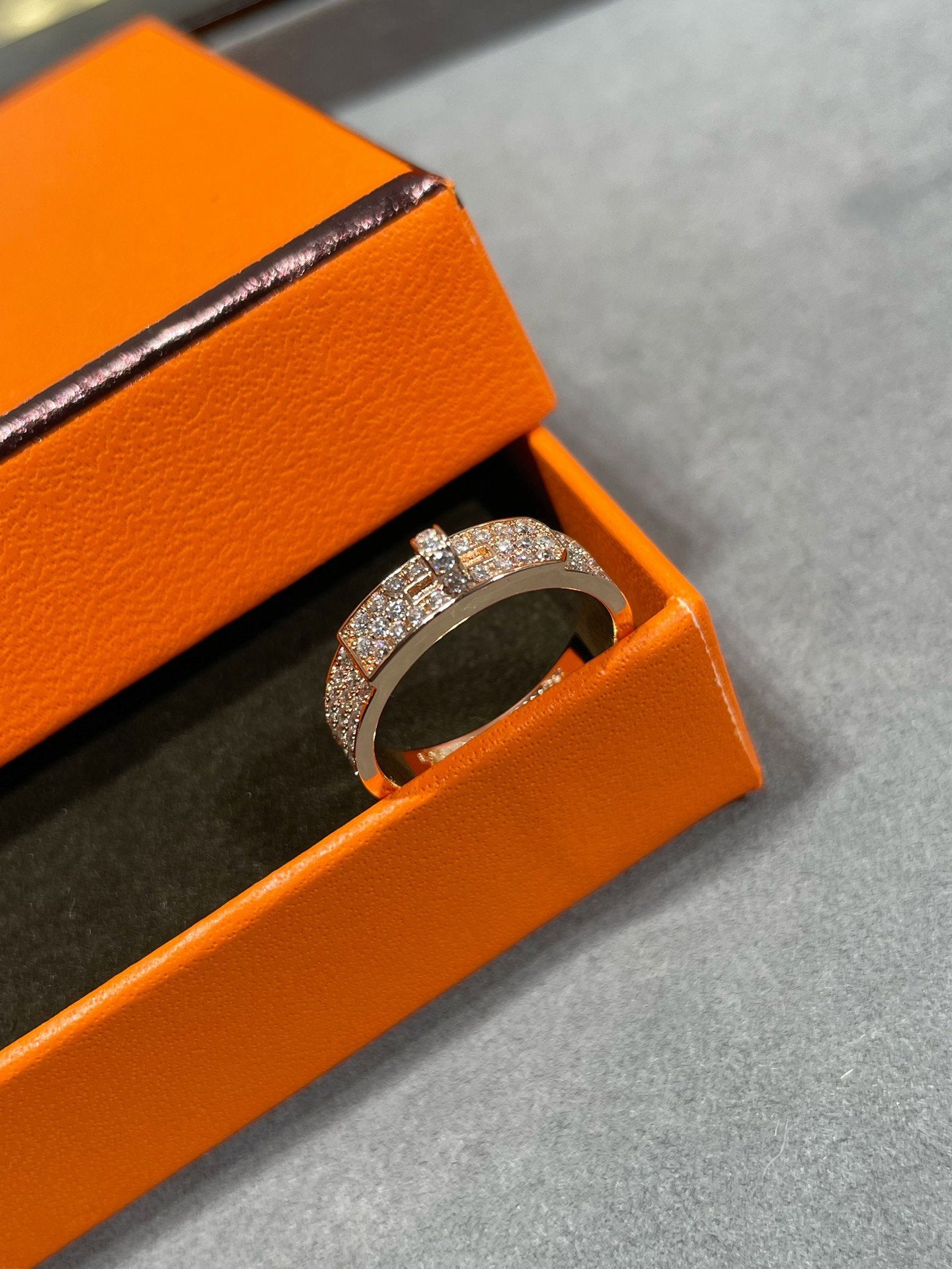 [Rose Jewelrys]KELLY PINK GOLD DIAMOND RING