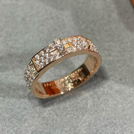 [Rose Jewelrys]KELLY PINK GOLD DIAMOND RING