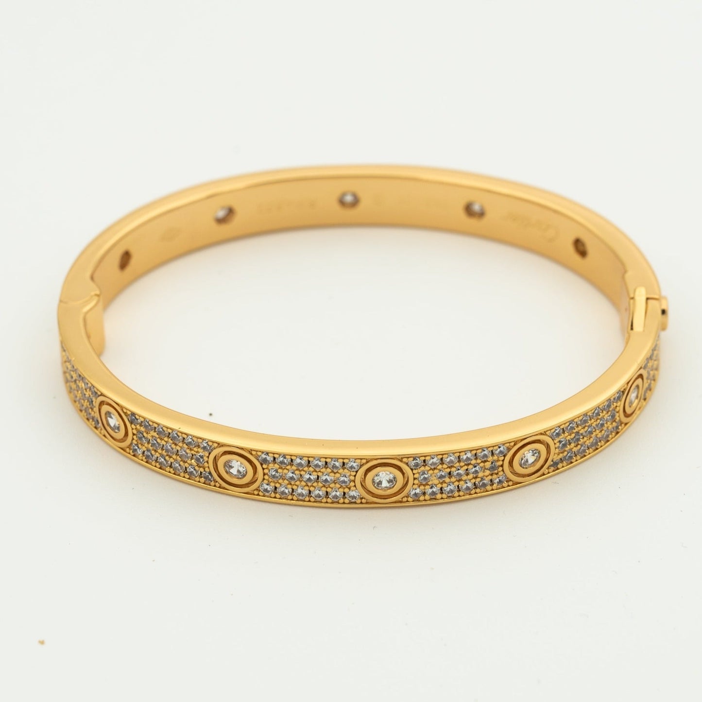 [Rose Jewelrys]LOVE BRACELET 6.1MM DIAMOND-PAVED 10 BIG DIAMONDS