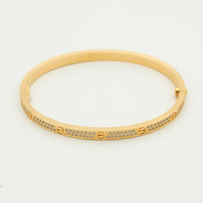 [Rose Jewelrys]LOVE BRACELET 3.65MM DIAMOND-PAVED SILVER