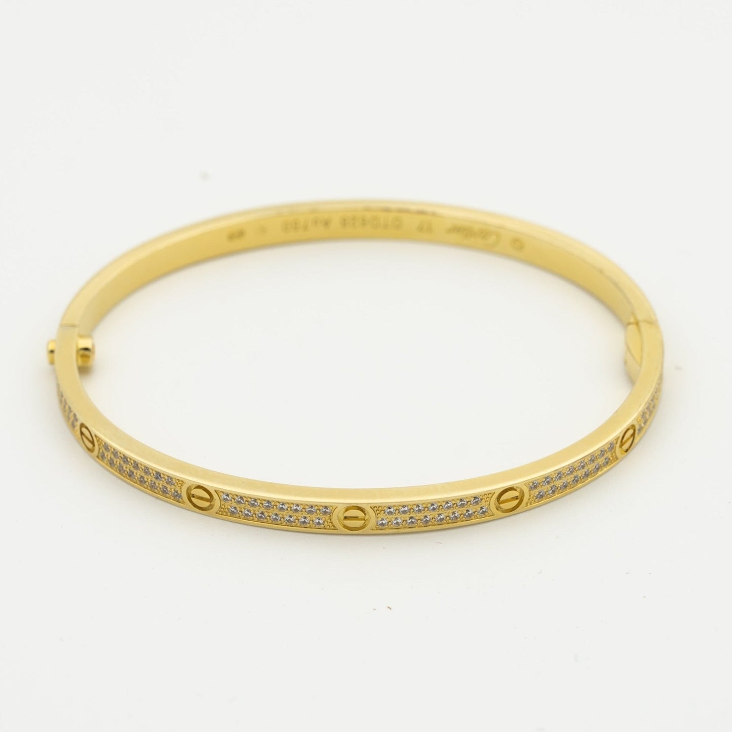 [Rose Jewelrys]LOVE BRACELET 3.65MM DIAMOND-PAVED SILVER
