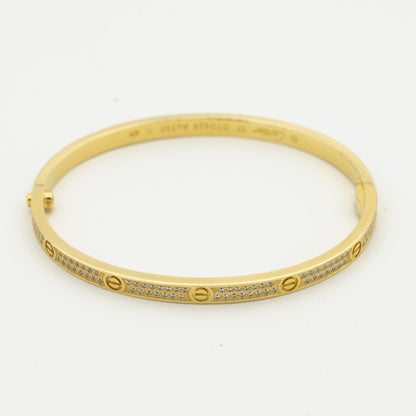 [Rose Jewelrys]LOVE BRACELET 3.65MM DIAMOND-PAVED SILVER