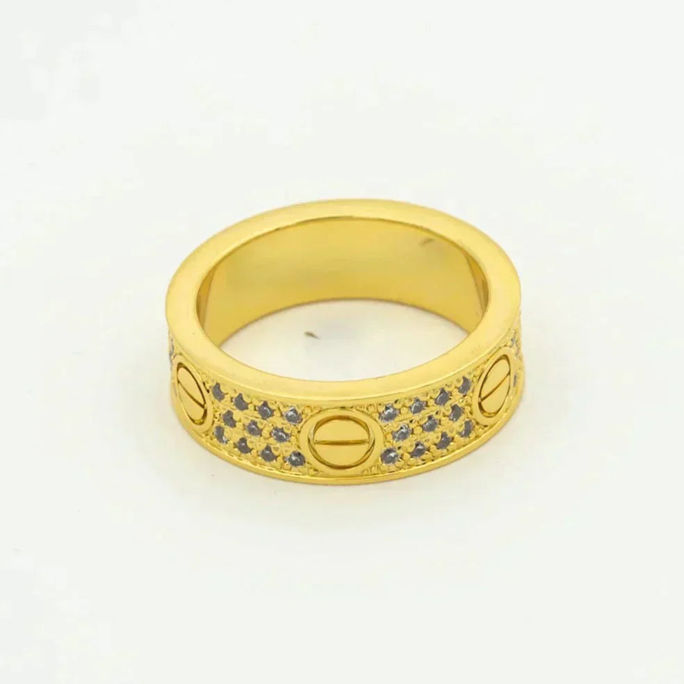 [Rose Jewelrys]LOVE RING 5.5MM DIAMONDS PAVED