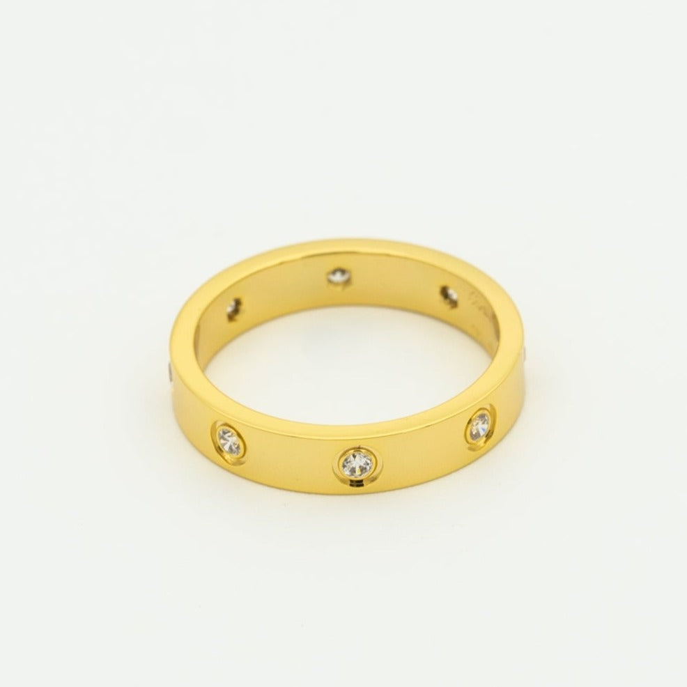 [Rose Jewelrys]LOVE RING 3.6MM 8 DIAMONDS