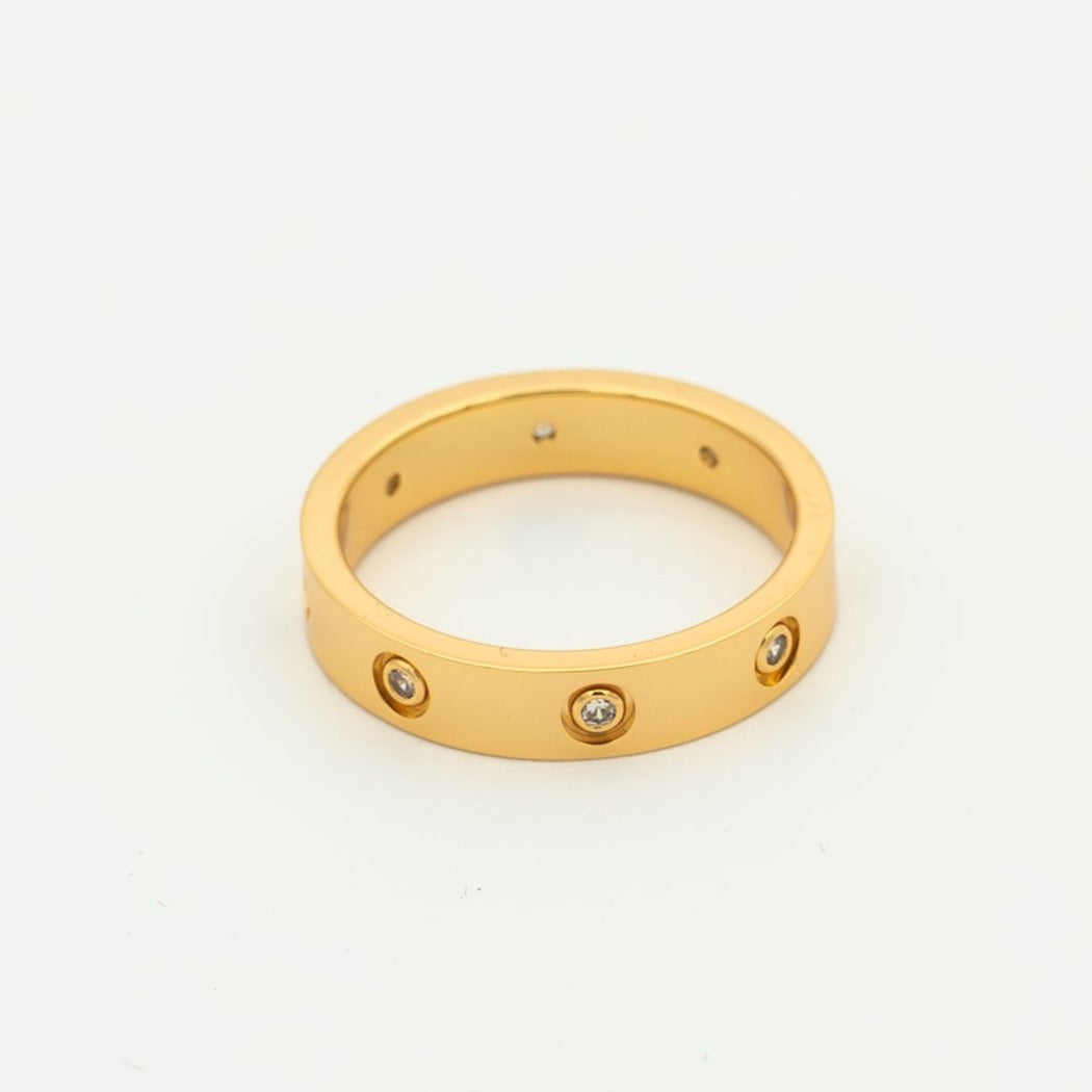 [Rose Jewelrys]LOVE RING 3.6MM 8 DIAMONDS