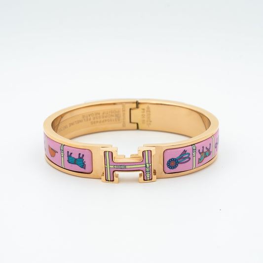 [Rose Jewelrys]H PINK GOLD BRACELET PINK CERAMIC