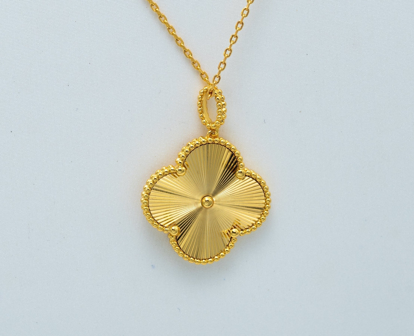 [Rose Jewelrys]CLOVER 25MM PEDANT NECKLACE GOLD
