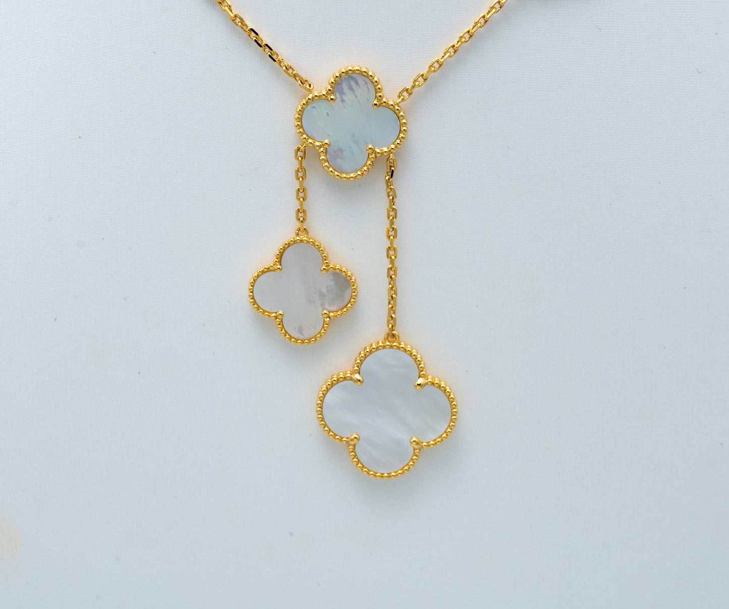 [Rose Jewelrys]CLOVER MOTHER OF PEARL NECKLACE 6 MOTIF