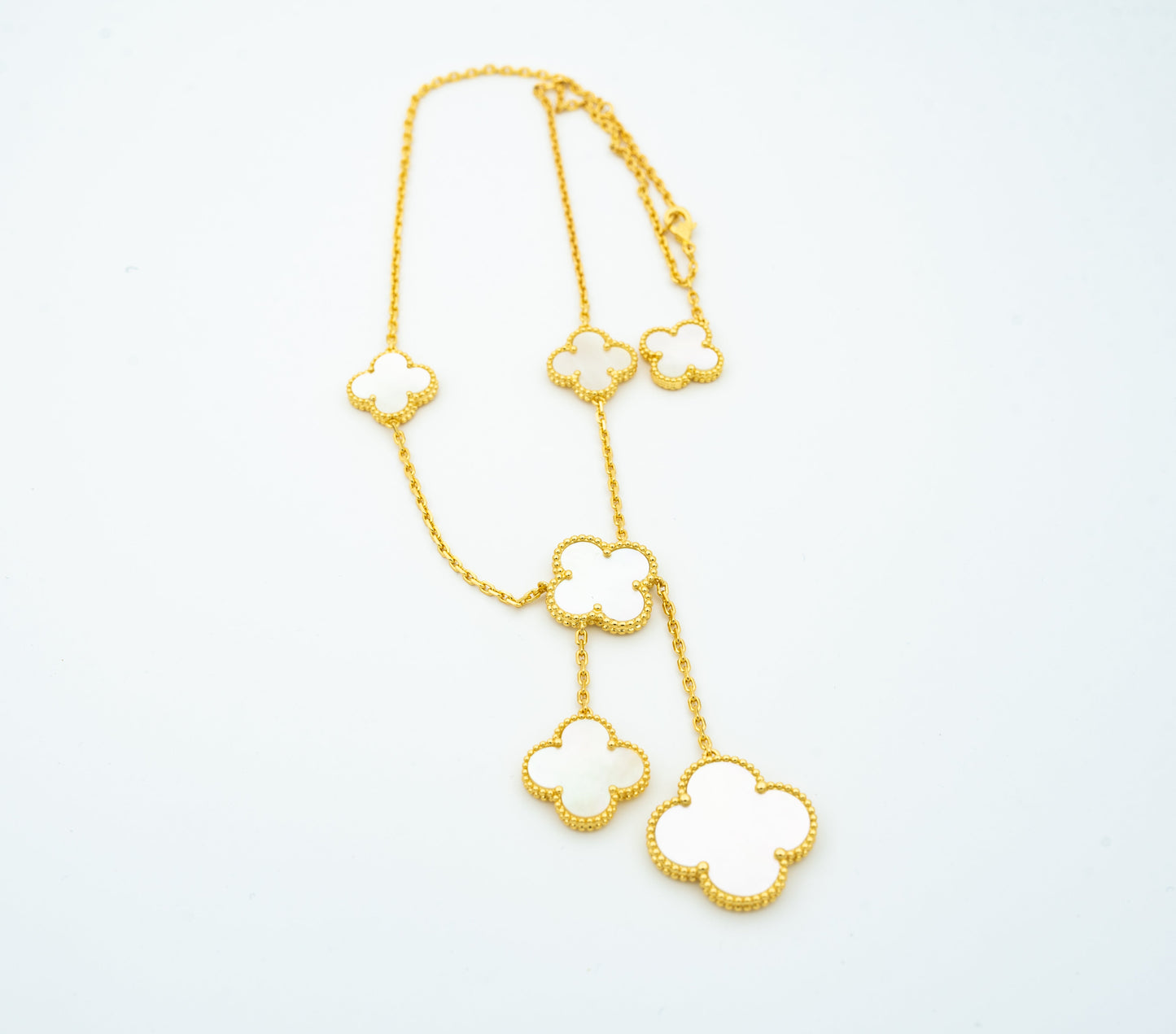 [Rose Jewelrys]CLOVER MOTHER OF PEARL NECKLACE 6 MOTIF