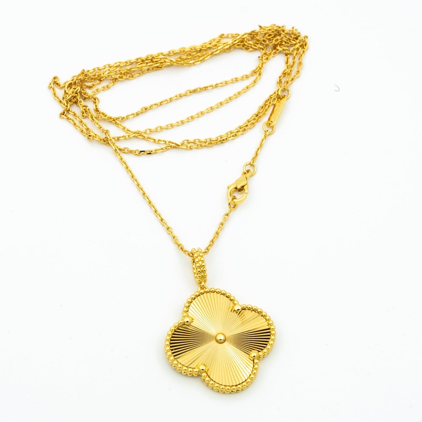 [Rose Jewelrys]CLOVER 25MM PEDANT NECKLACE GOLD