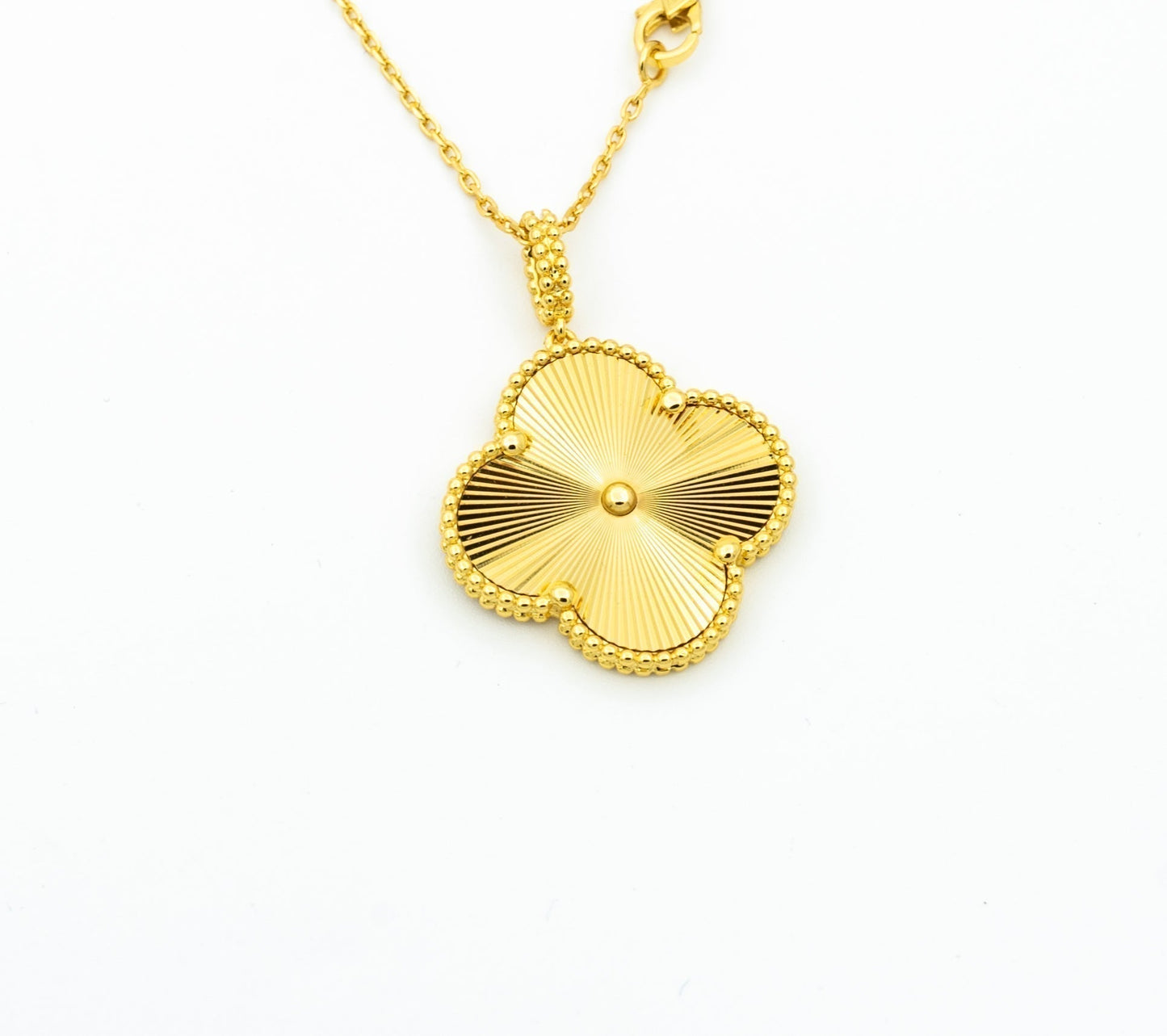 [Rose Jewelrys]CLOVER 25MM PEDANT NECKLACE GOLD