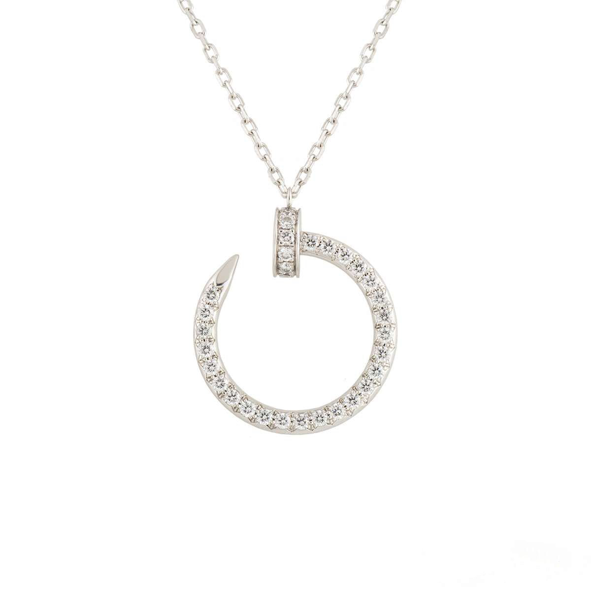 [Rose Jewelrys]JUSTE NECKLACE SILVER DIAMONDS
