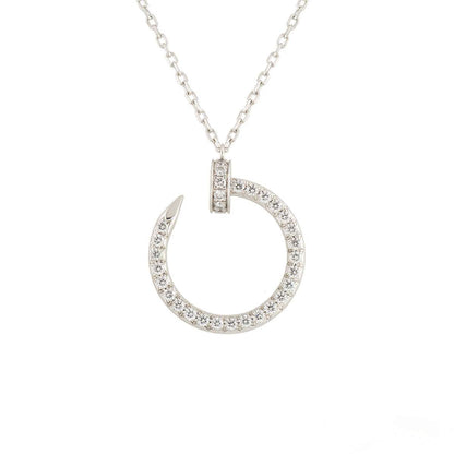 [Rose Jewelrys]JUSTE NECKLACE SILVER DIAMONDS