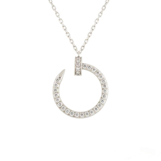 [Rose Jewelrys]JUSTE NECKLACE SILVER DIAMONDS
