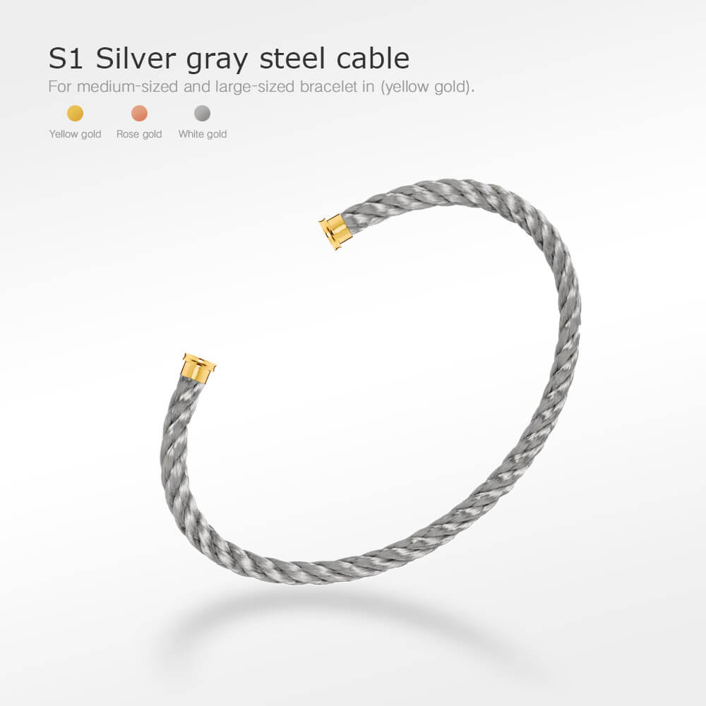[Rose Jewelrys]FORCE SERIES BRACELET CABLES 50 CHOICES (DIY SELECTION)