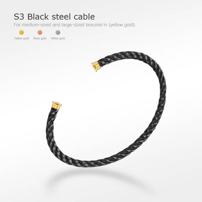 [Rose Jewelrys]FORCE SERIES BRACELET CABLES 50 CHOICES (DIY SELECTION)