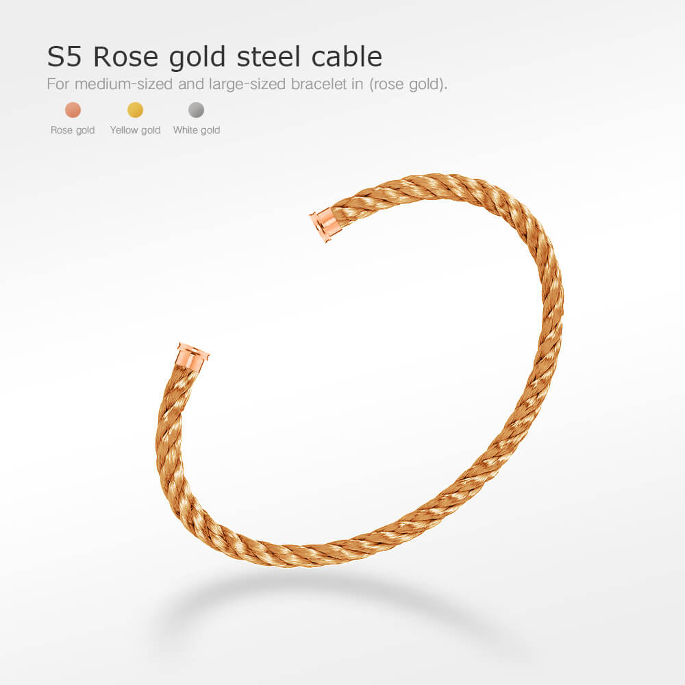 [Rose Jewelrys]FORCE SERIES BRACELET CABLES 50 CHOICES (DIY SELECTION)