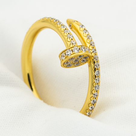 [🌹Rose💎]JUSTE RING 1.8MM GOLD DIAMONDS