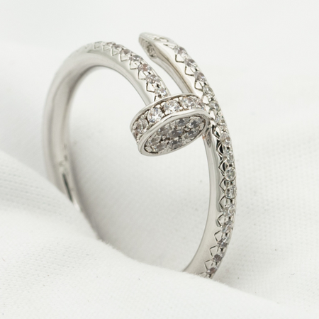 [🌹Rose💎]JUSTE RING 1.8MM SILVER DIAMONDS