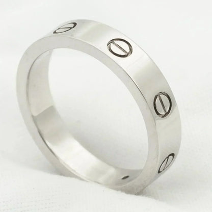 [Rose Jewelrys]LOVE RING 4MM 1 DIAMOND SILVER