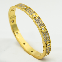 [🌹Rose💎]LOVE BRACELET 6.1MM DIAMOND-PAVED 10 BIG DIAMONDS