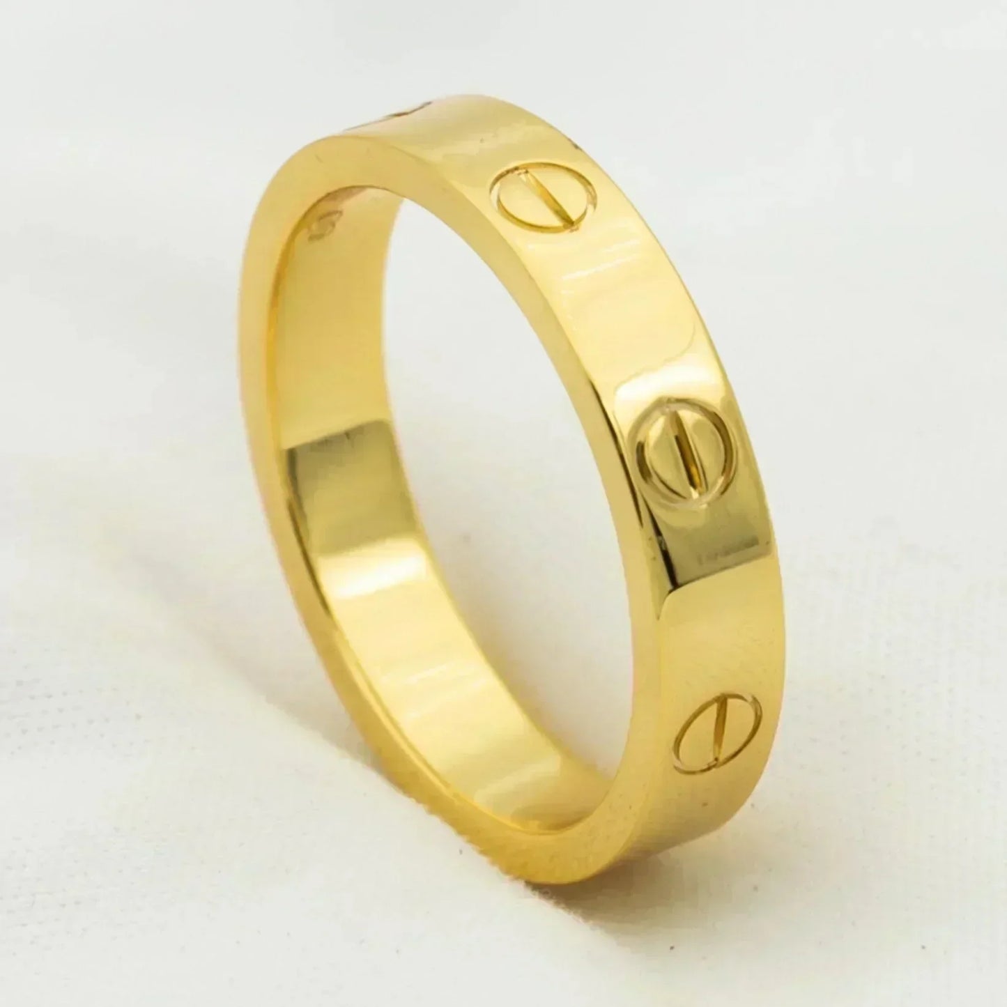 [Rose Jewelrys]LOVE RING 4MM 1 DIAMOND GOLD