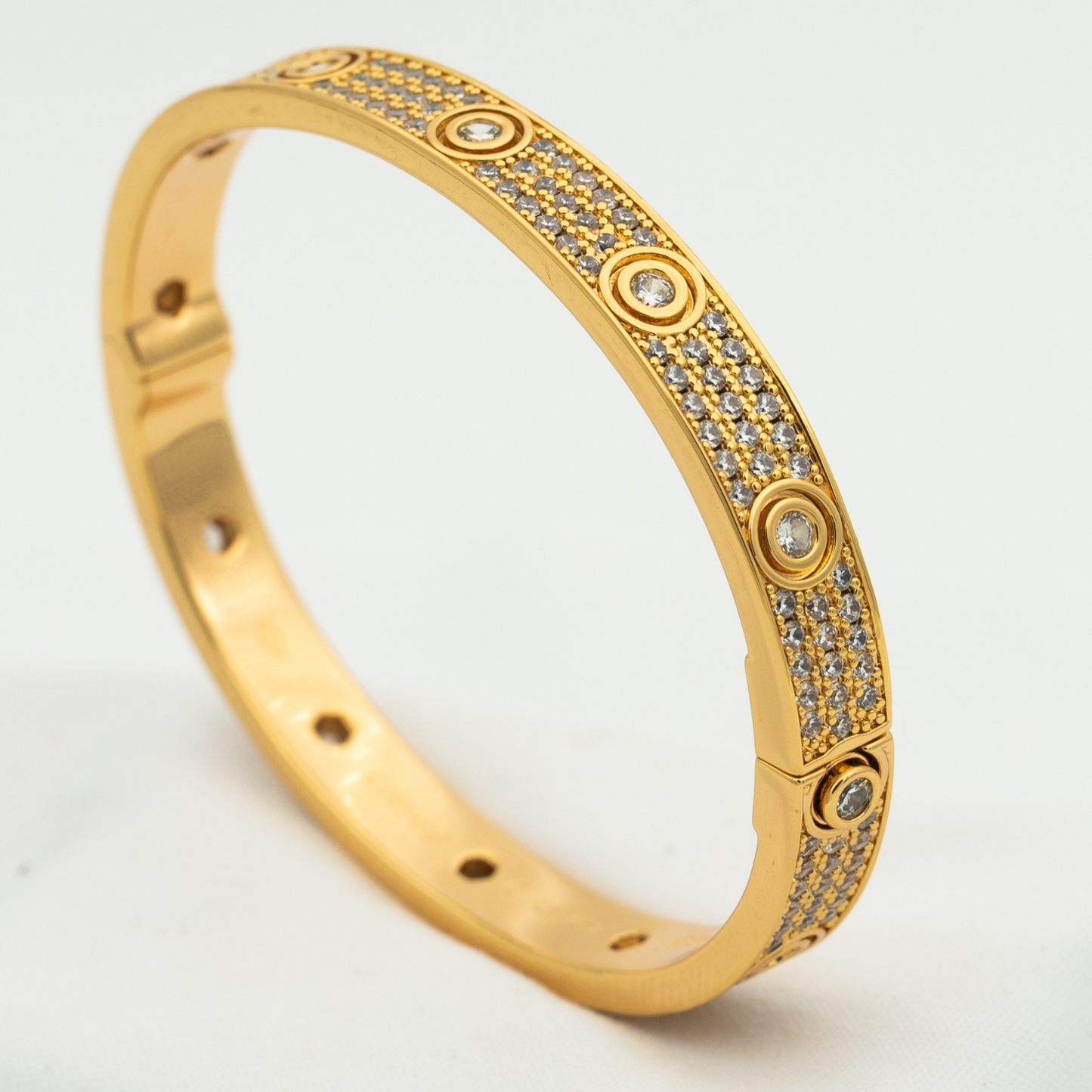 [Rose Jewelrys]LOVE BRACELET 6.1MM DIAMOND-PAVED 10 BIG DIAMONDS
