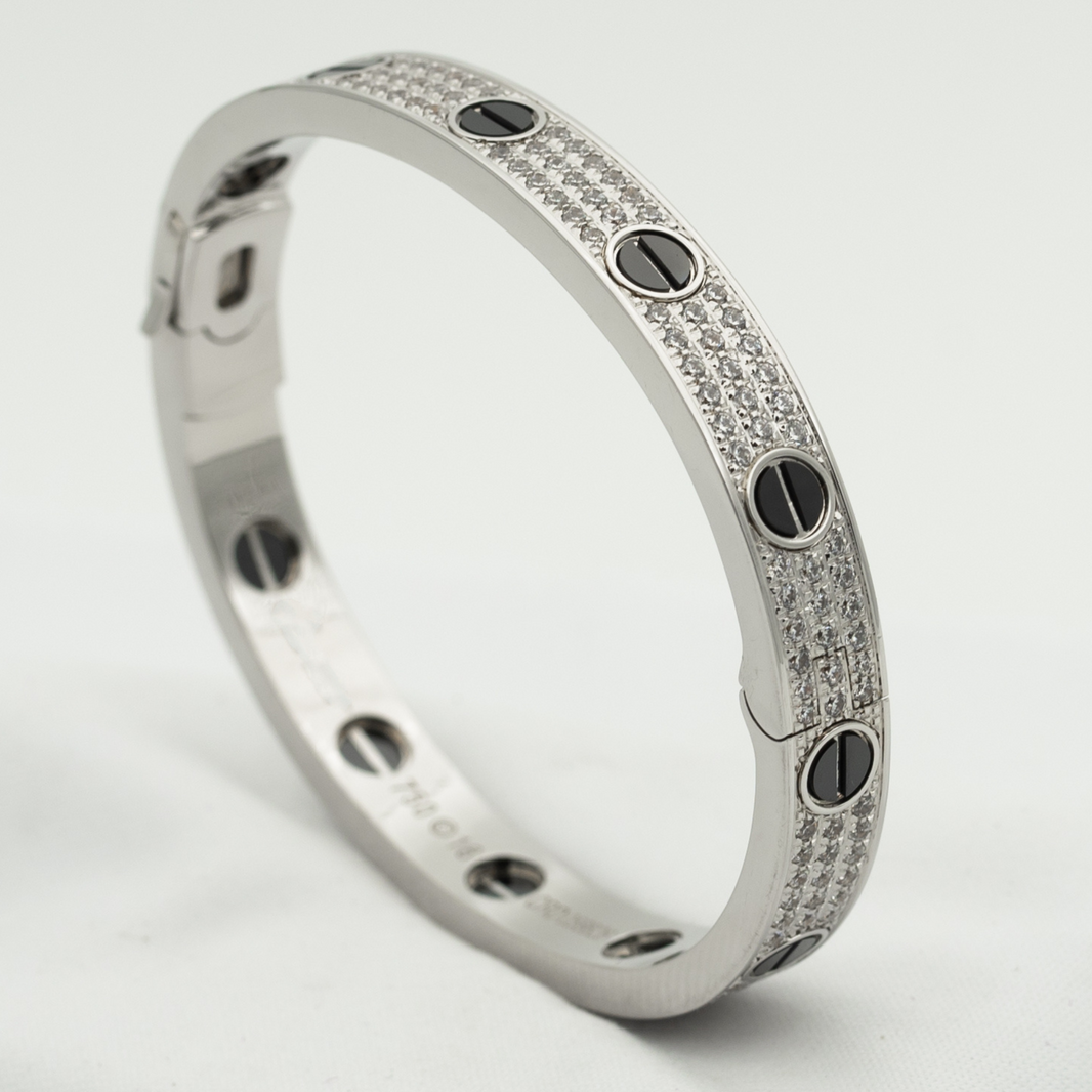 [🌹Rose💎]LOVE BRACELET 6.1MM DIAMOND-PAVED CERAMIC