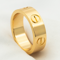 [🌹Rose💎]LOVE RING 5.5MM NO DIAMOND