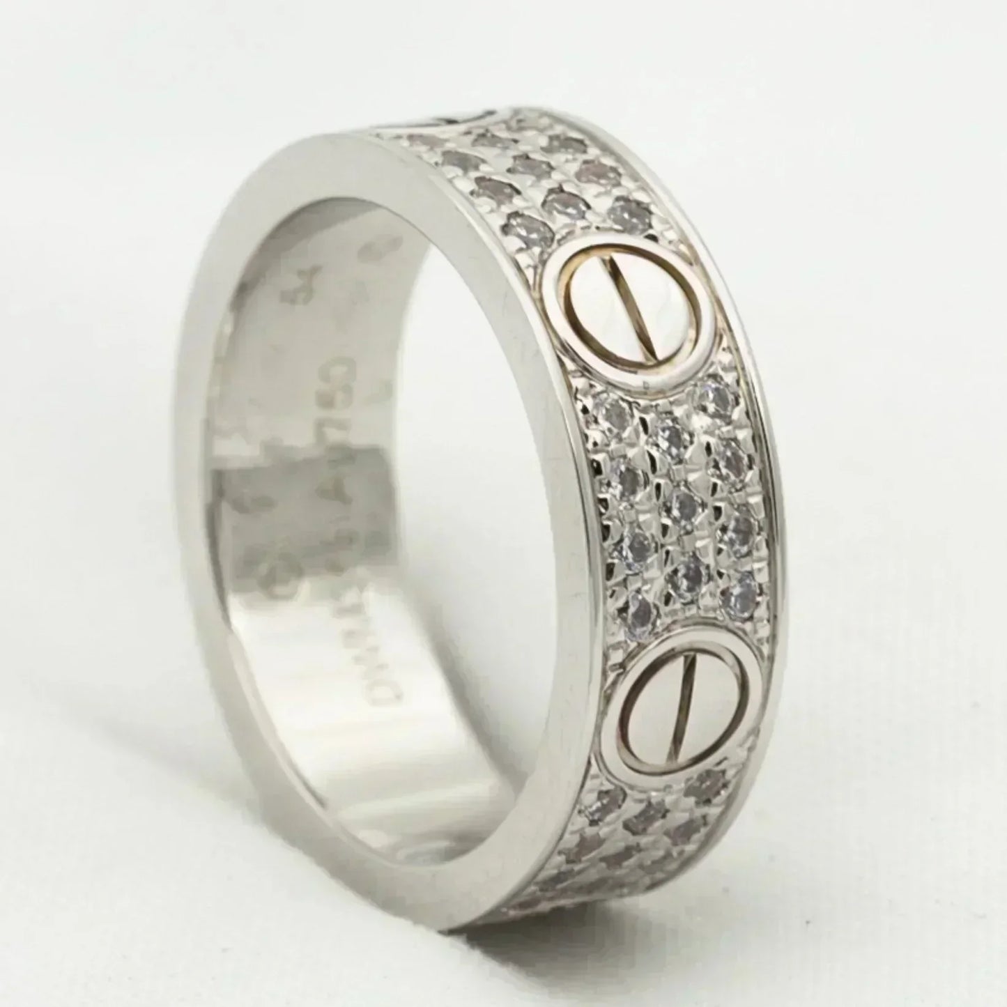 [Rose Jewelrys]LOVE RING 5.5MM DIAMONDS PAVED