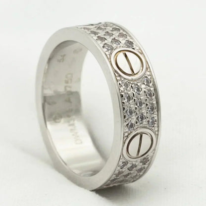 [Rose Jewelrys]LOVE RING 5.5MM DIAMONDS PAVED