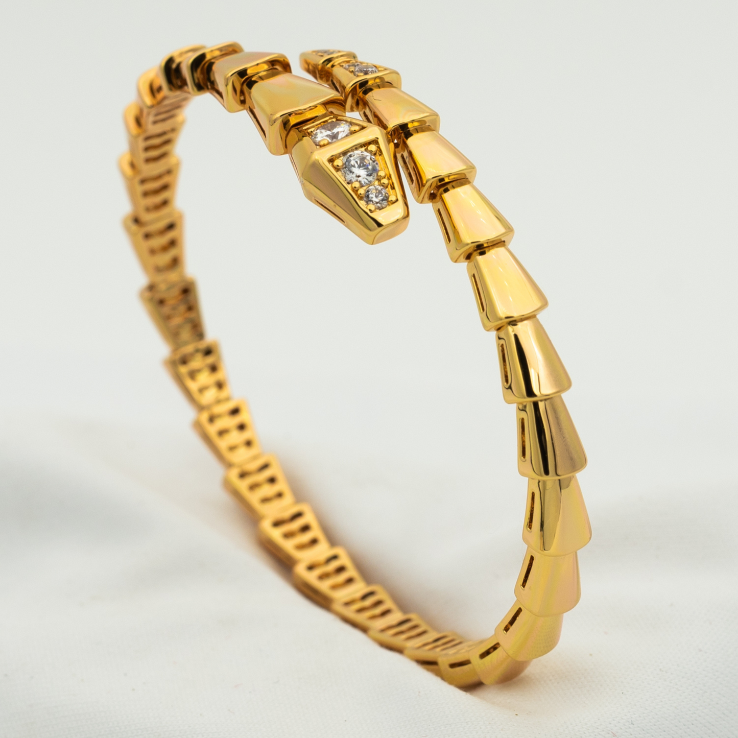 [Rose Jewelrys]SERPENTI BRACELET DIAMONDS  PINK GOLD