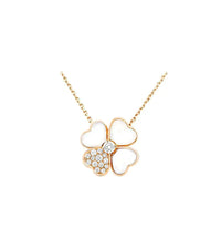 [🌹Rose💎]CLOVER MOP DIAMOND ROSE GOLD NECKLACE