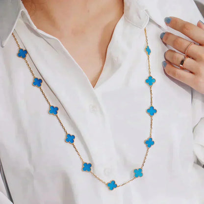 [Rose Jewelrys]CLOVER 20 MOTIFS TURQUOISE GOLD