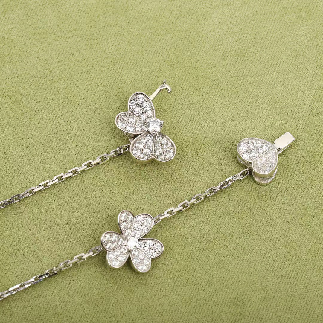 [Rose Jewelrys]FRIVOLE SILVER 9 FLOWERS NECKLACE