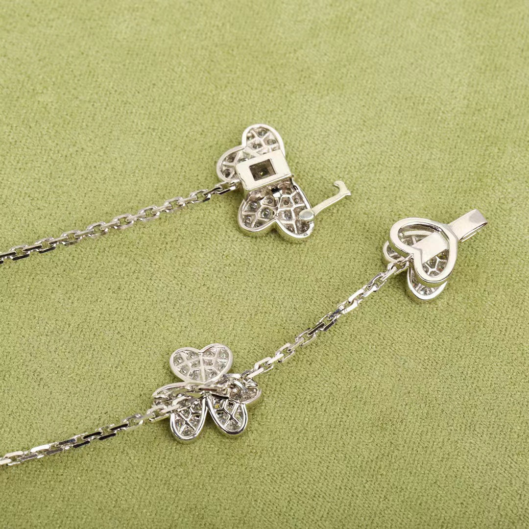 [Rose Jewelrys]FRIVOLE SILVER 9 FLOWERS NECKLACE