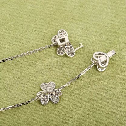 [Rose Jewelrys]FRIVOLE SILVER 9 FLOWERS NECKLACE