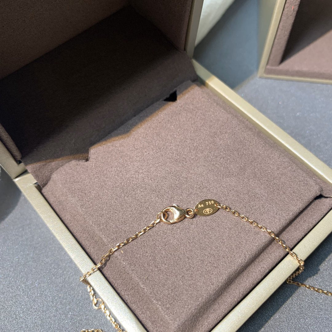 [Rose Jewelrys]JEUX DE PINK GOLD DIAMOND NECKLACE