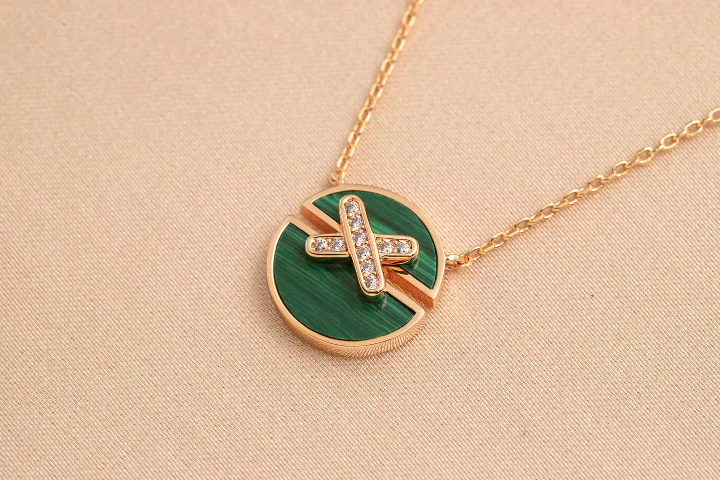 [Rose Jewelrys]JEUX DE ROSE GOLD DIAMOND NECKLACE