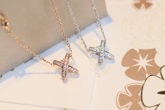 [Rose Jewelrys]JEUX DE DIAMOND NECKLACE