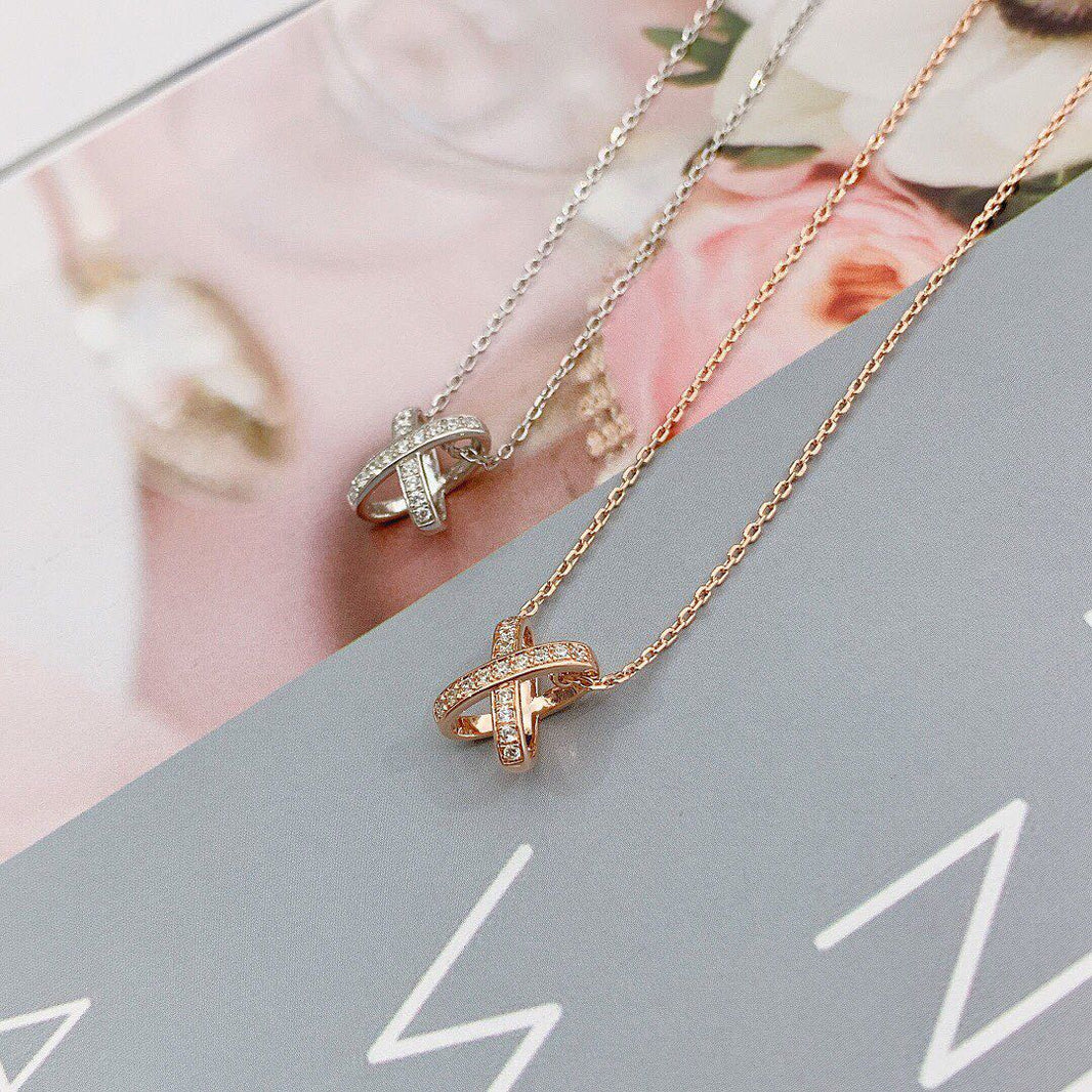 [🌹Rose💎]JEUX DE DIAMOND NECKLACE