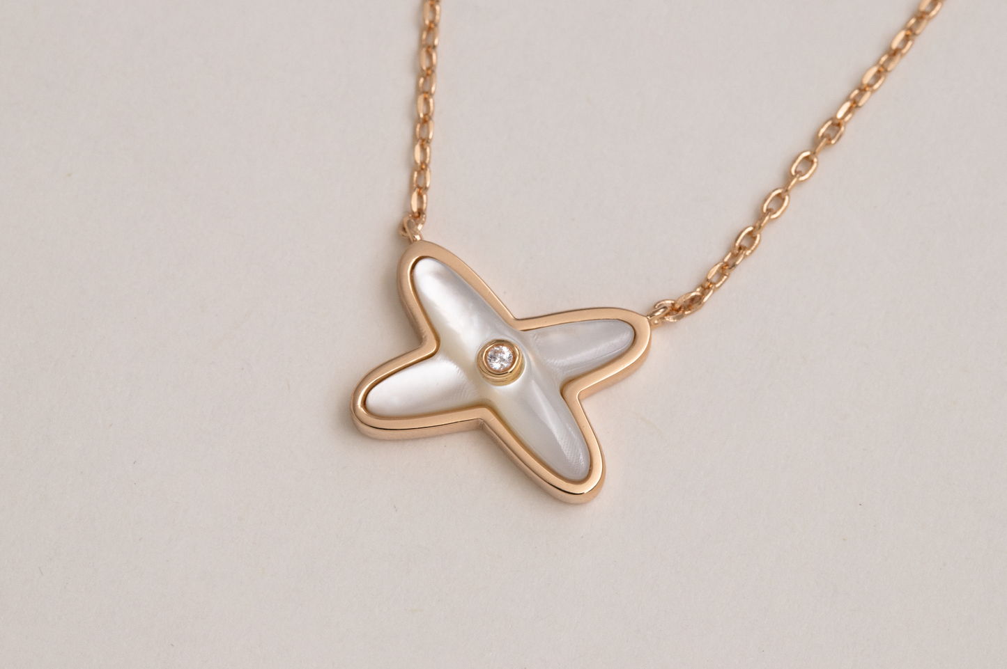 [Rose Jewelrys]JEUX DE NECKLACE 1 DIAMOND