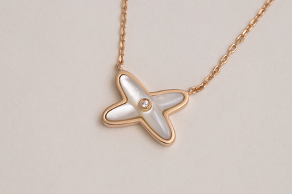 [Rose Jewelrys]JEUX DE NECKLACE 1 DIAMOND