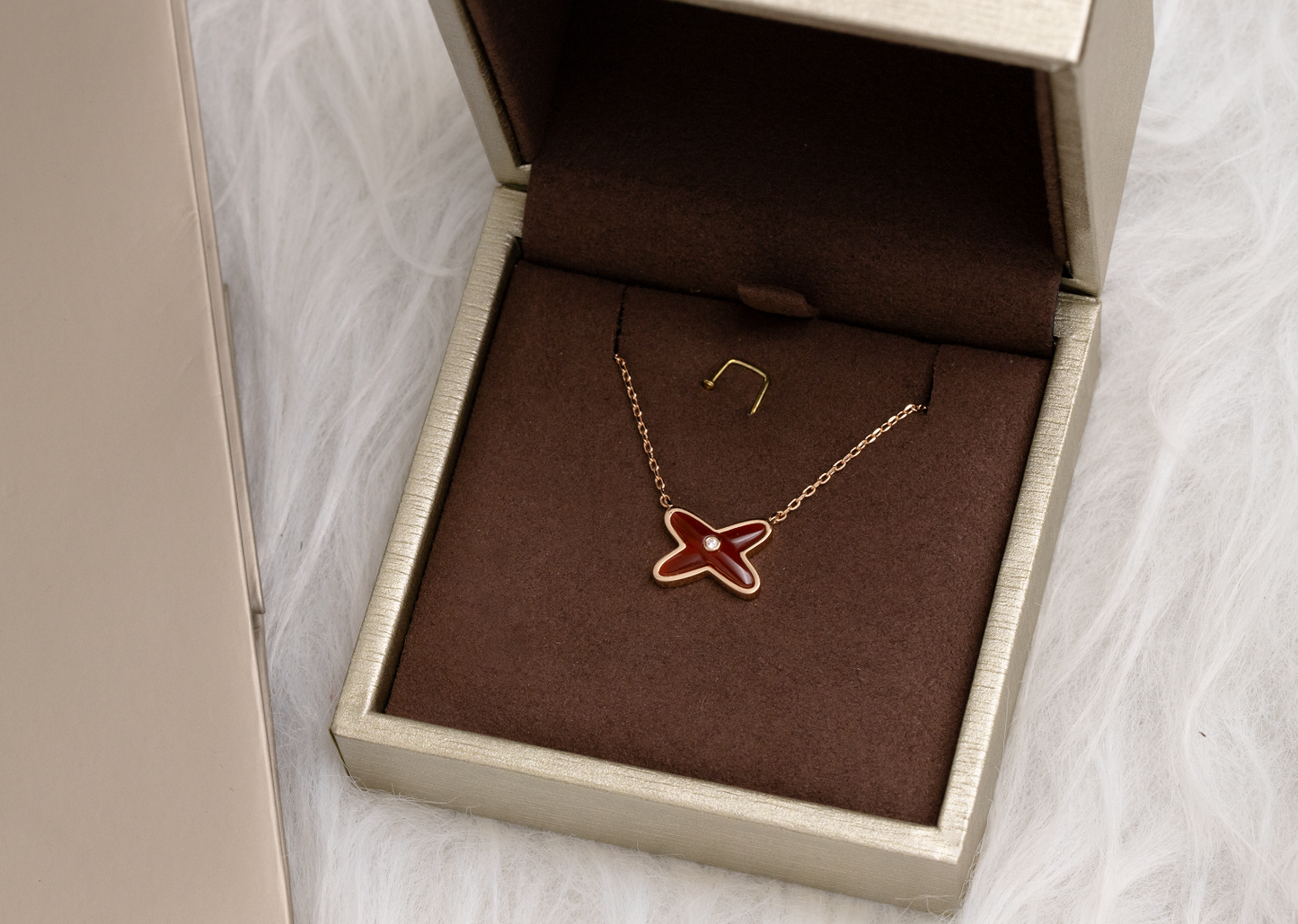 [Rose Jewelrys]JEUX DE NECKLACE 1 DIAMOND