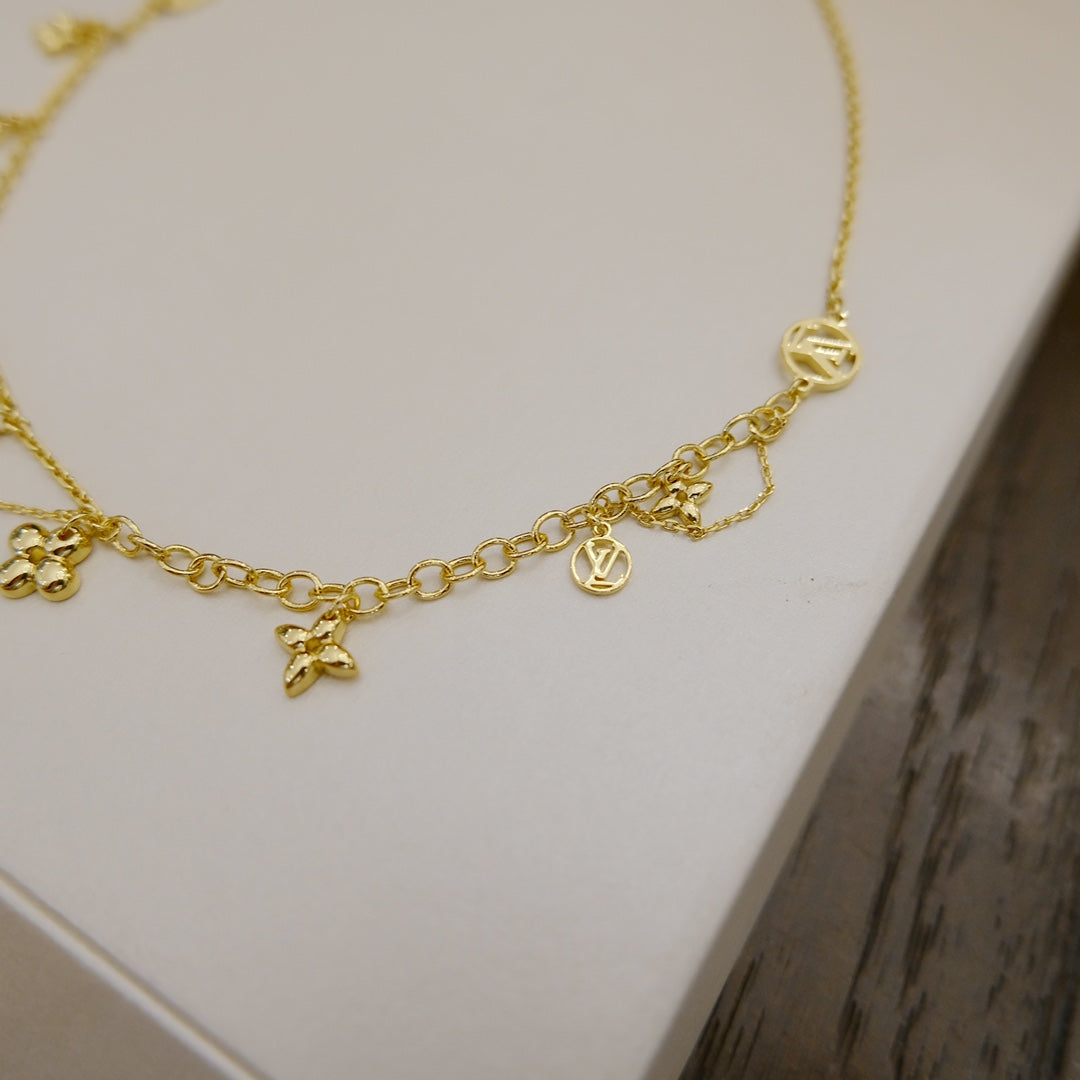 [Rose Jewelrys]BLOOMING SUPPLE NECKLACE BRASS