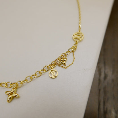 [Rose Jewelrys]BLOOMING SUPPLE NECKLACE BRASS