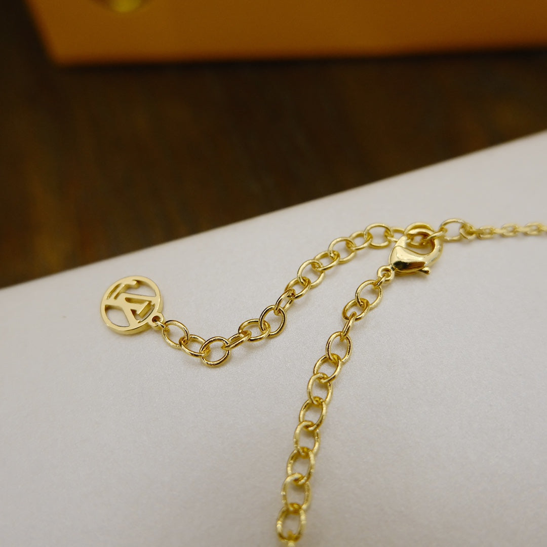 [Rose Jewelrys]BLOOMING SUPPLE NECKLACE BRASS